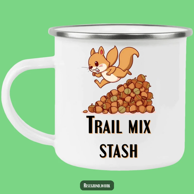 Funny Squirrel Acorn Camping Mug - Hilarious Outdoor Gift for Adventurers