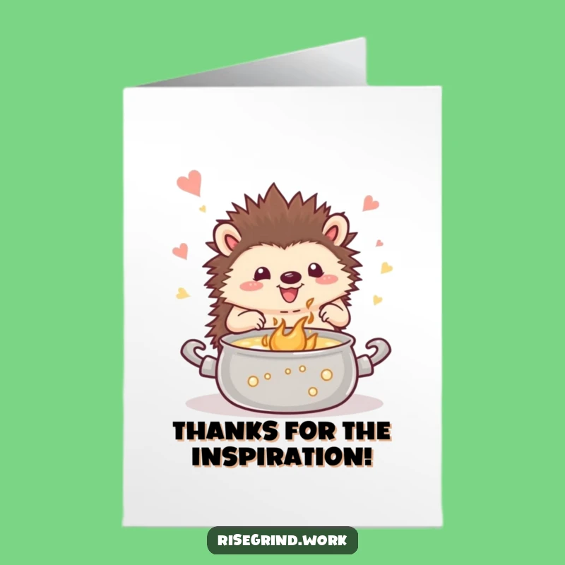 Free Printable Thank You Card: Hedgehog Gratitude Brew - Downloadable Appreciation Gift!